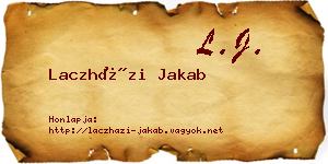 Laczházi Jakab névjegykártya